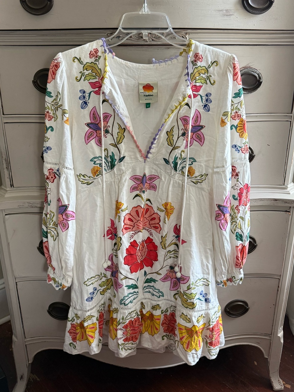 FARM Rio Floral Insects Mini Dress S - Picture 7 of 15
